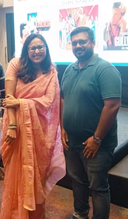 Abishek Bhimmani with an industry leader