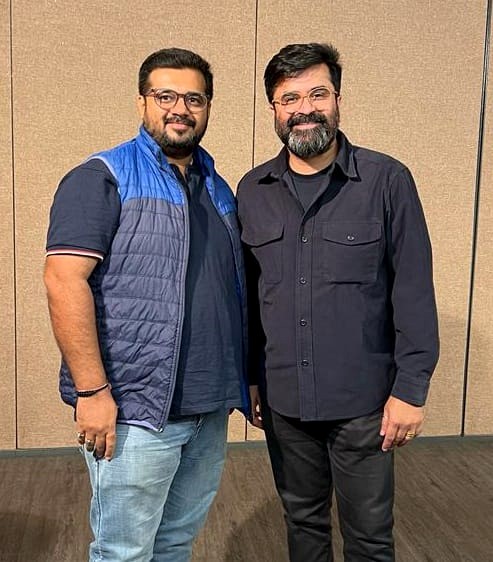 Abishek Bhimmani with an industry leader